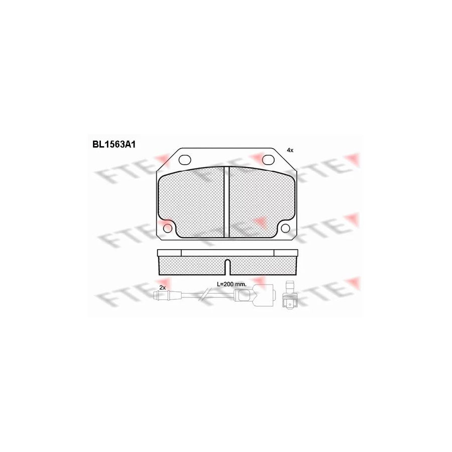 Fte BL1563A1 Brake Pad Set | ML Performance UK Car Parts