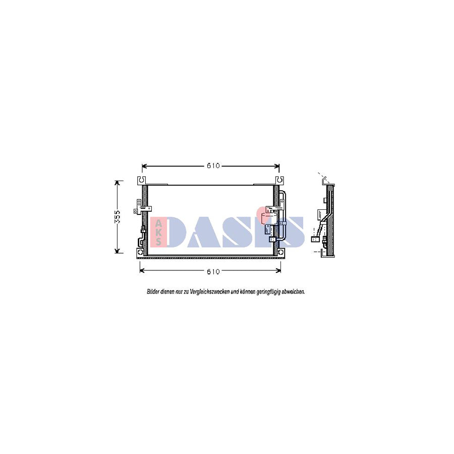 AKS Dasis 142110N Air Conditioning Condenser For Mitsubishi L 200 | ML Performance UK