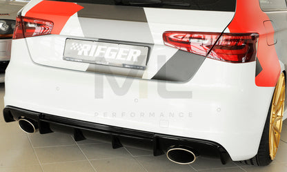 Rieger 00088143 Audi 8V Rear Diffuser (A3 & S3) 4 | ML Performance UK Car Parts