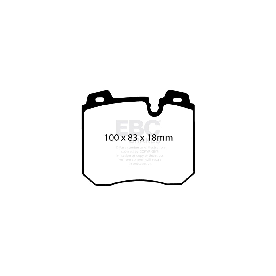 EBC PLK1381 BMW E31 Yellowstuff Pads and Brake Line Performance Pack - ATE Caliper 2 | ML Performance UK Car Parts