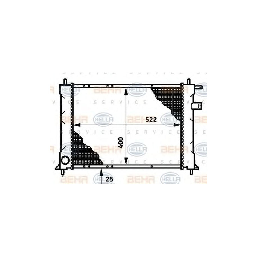 Hella 8MK 376 720-141 Engine Radiator