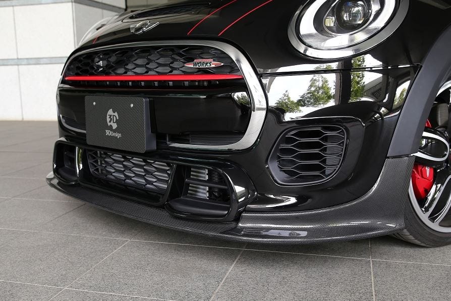 3D Design 3101-25612 Mini Carbon Fiber Front Lip Spoiler w/ PDC