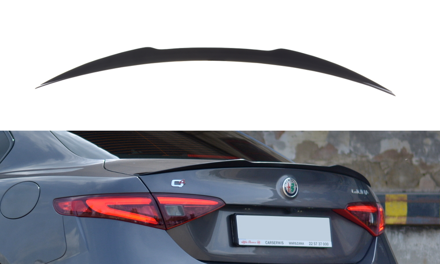 Maxton Design AL-GI-1-VEL-CAP1T Spoiler Extension Alfa Romeo Giulia Veloce | ML Performance UK Car Parts