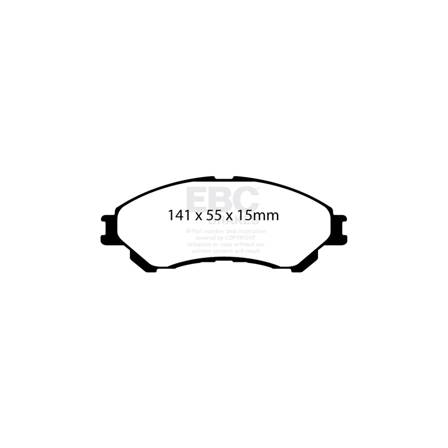 EBC DPX2217 Suzuki Ultimax Front Brake Pads (Inc. SX4 S-Cross & Vitara) 2 | ML Performance UK Car Parts