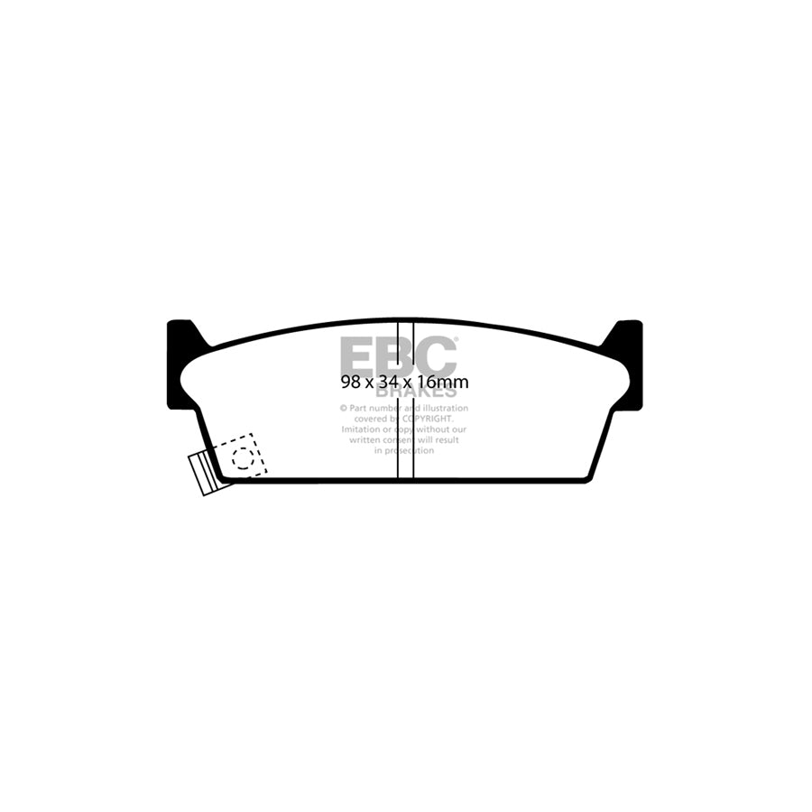 EBC PD07KR149 Nissan Skyline (R32) Redstuff Rear Brake Pad & USR Disc Kit 2 | ML Performance UK Car Parts