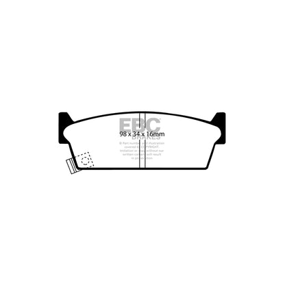 EBC PD07KR149 Nissan Skyline (R32) Redstuff Rear Brake Pad & USR Disc Kit 2 | ML Performance UK Car Parts