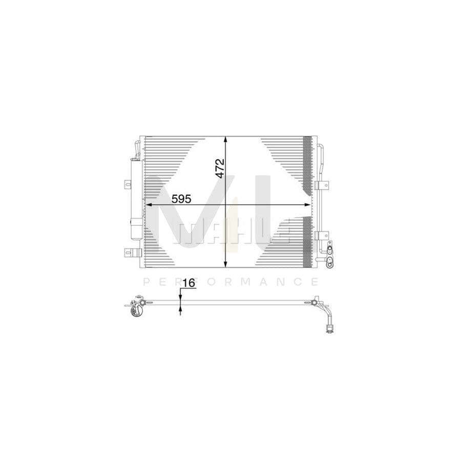 MAHLE ORIGINAL AC 273 000S Air conditioning condenser with dryer | ML Performance Car Parts