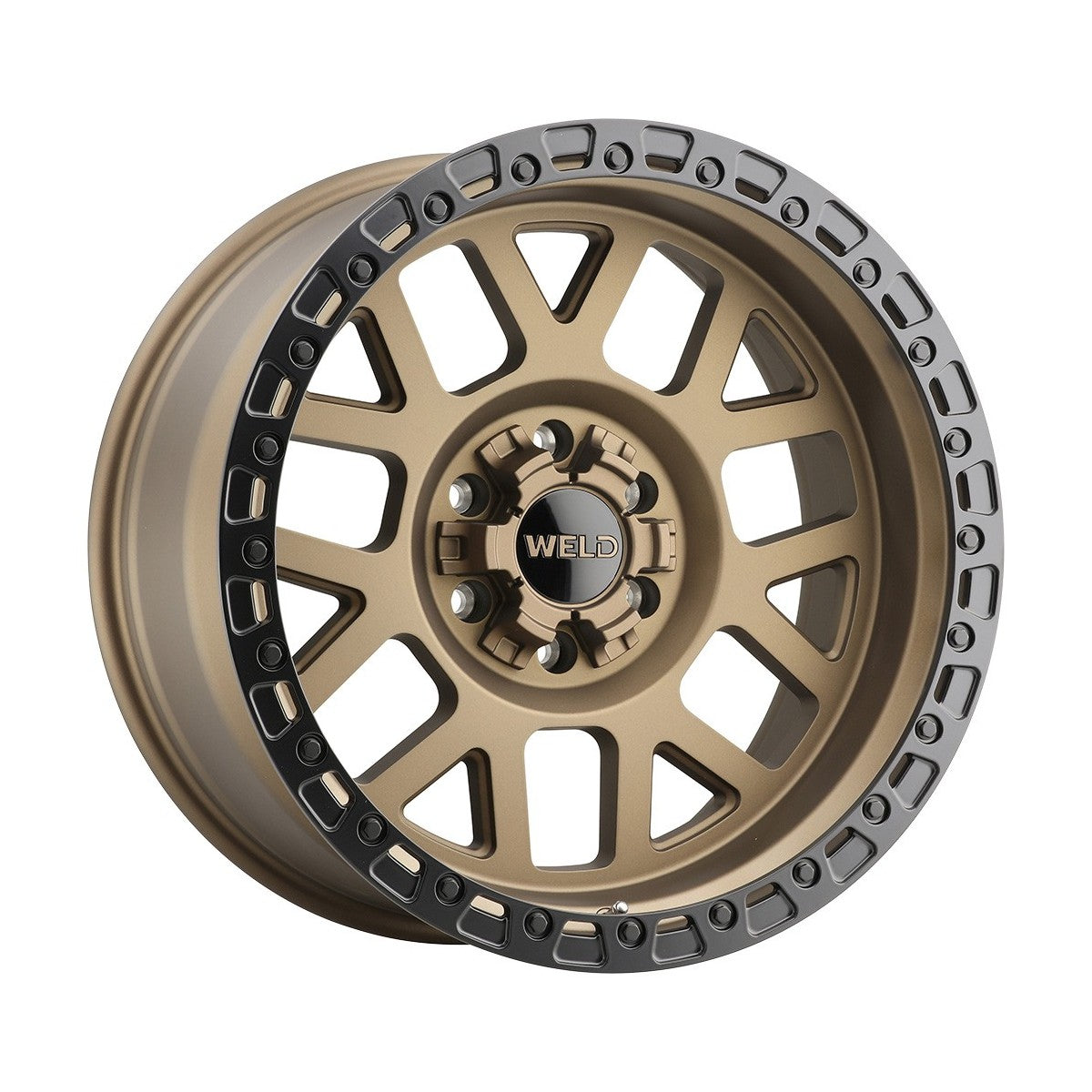 Weld W11500018476 Cinch W115 Wheel 20x10 8x180 ET-18 BS4.76 Satin Bronze - Satin Black