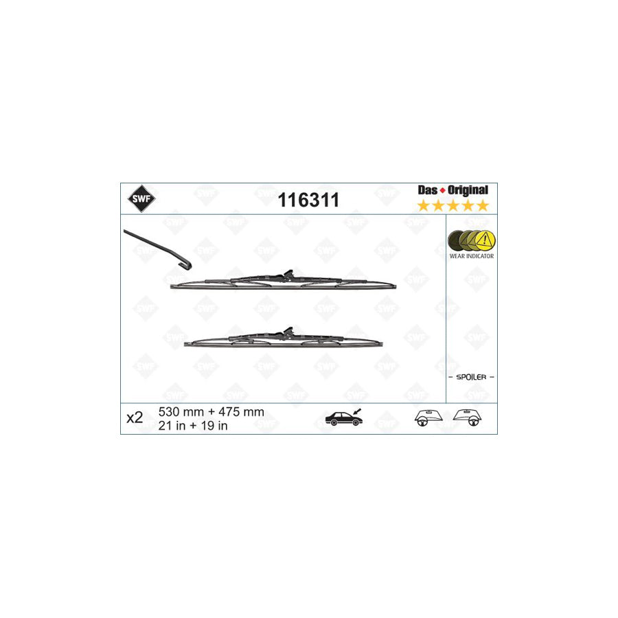 Swf Original 116311 Wiper Blade | ML Performance UK Car Parts