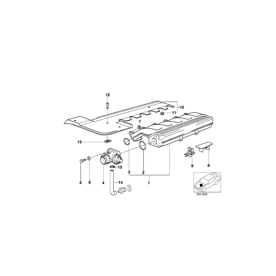 Genuine BMW 11612246309 E39 E36 E38 Cover Base B+ (Inc. 525tds, 525td & 725tds) | ML Performance UK Car Parts