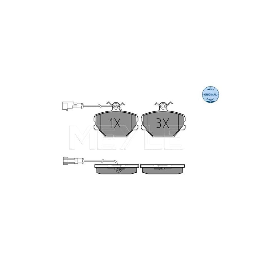 Meyle 025 211 0016/W Brake Pad Set