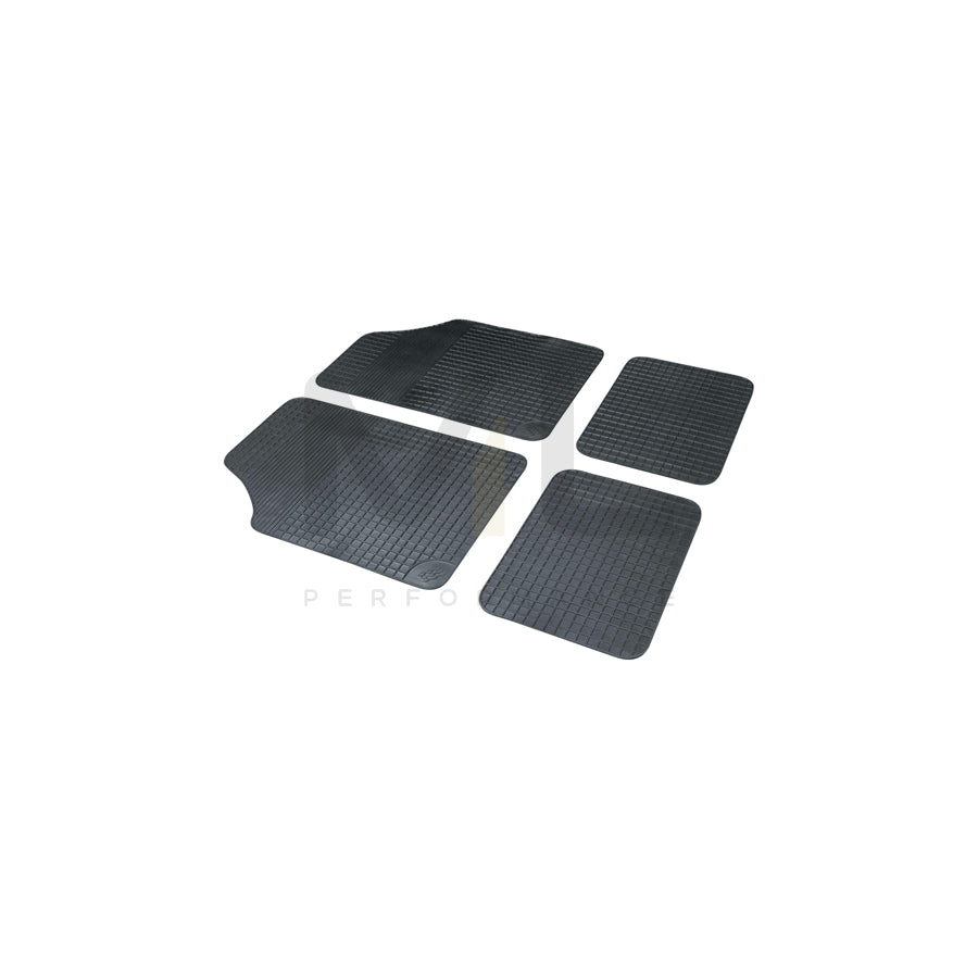 WALSER Universal fit 14833 Floor mat set Elastomer, Front and Rear, Quantity: 4, Black | ML Performance Car Parts