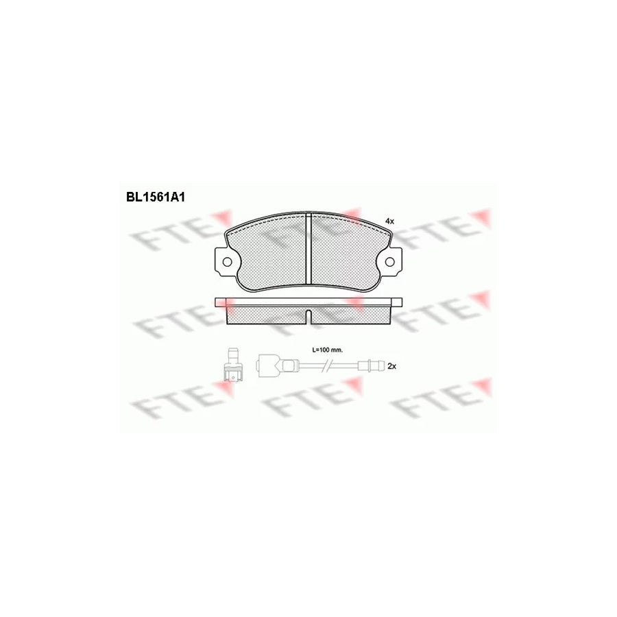 Fte BL1561A1 Brake Pad Set | ML Performance UK Car Parts