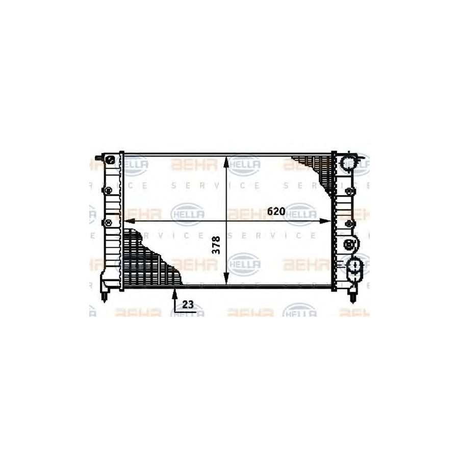 Hella 8MK 376 720-111 Engine Radiator