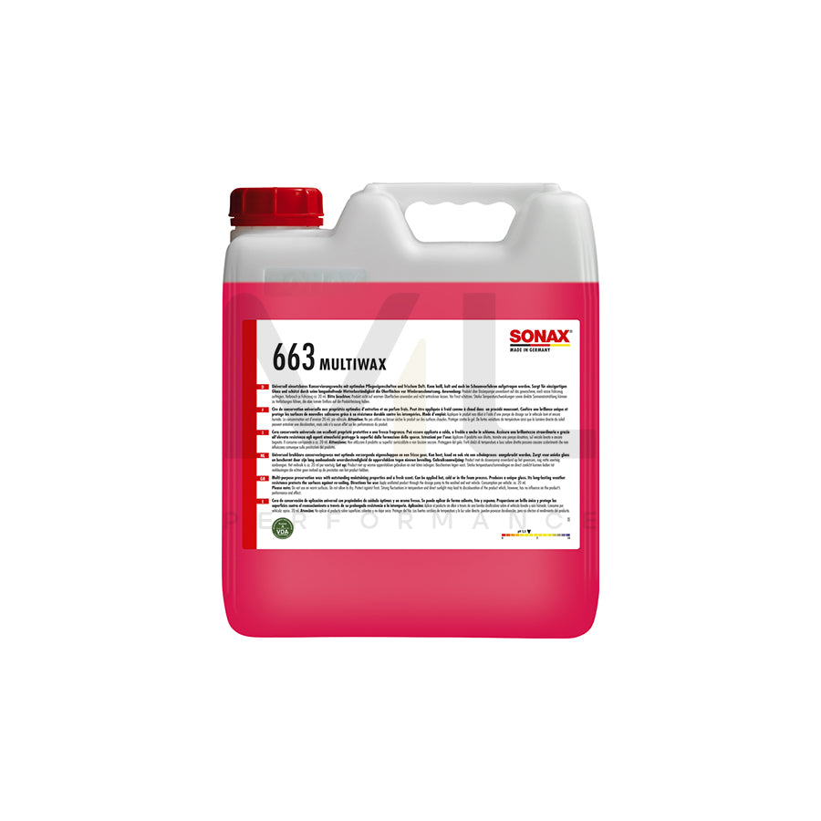 Sonax MultiWax 10L | ML Performance Car Care