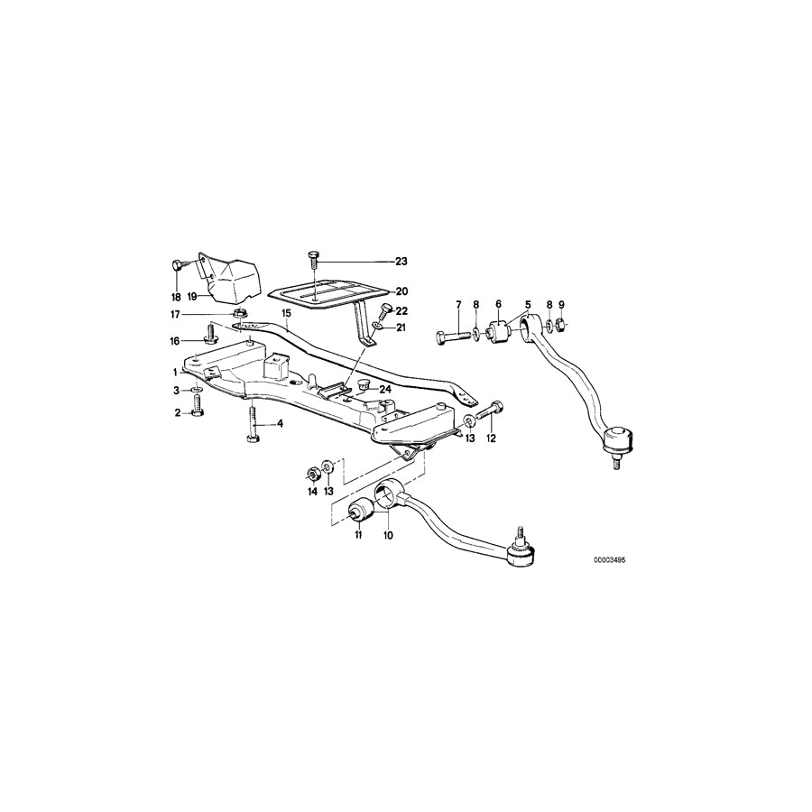 Genuine BMW 31121125714 E32 E28 E24 Collar Screw M10X27 10.9 (Inc. 525tds, 730iL & 524td) | ML Performance UK Car Parts