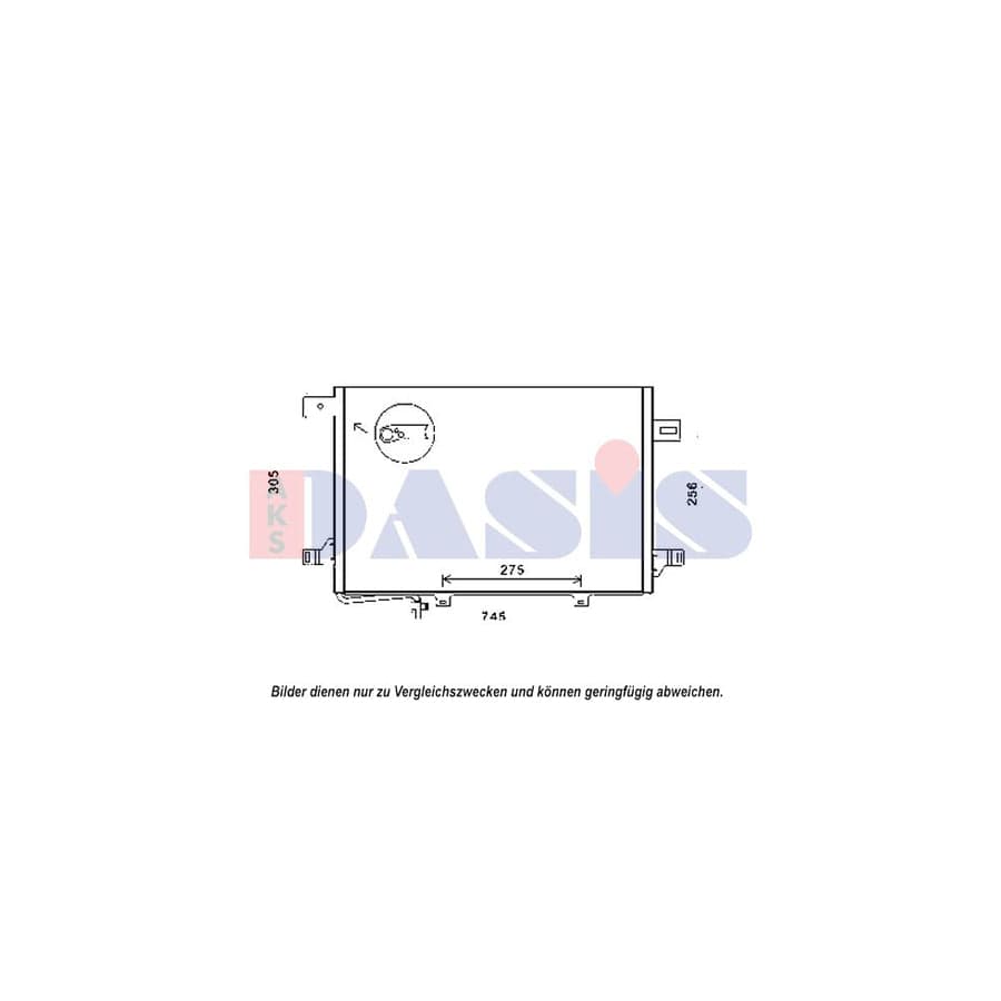 AKS Dasis 122033N Air Conditioning Condenser Suitable For Mercedes-Benz Sprinter | ML Performance UK