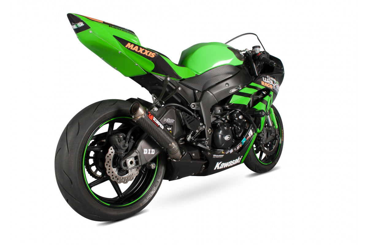 Scorpion KA1001CEM Kawasaki Ninja ZX-6R Rp1-Gp Slip-On - Carbon Fibre Sleeve | ML Performance UK UK