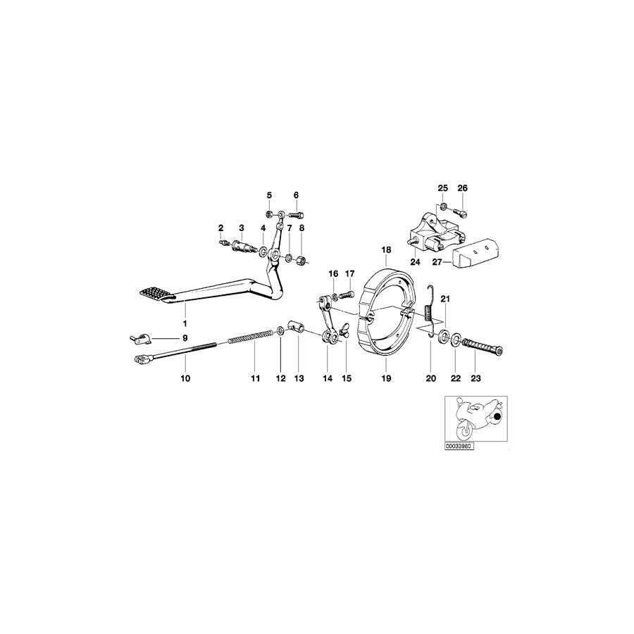 Genuine BMW 35211232999 Pull Rod (Inc. R75/6, R60/6) | ML Performance UK Car Parts