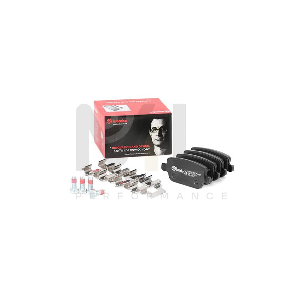 Brembo P 24 075 Brake Pad Set Excl. Wear Warning Contact, With Brake Caliper Screws | ML Performance Car Parts