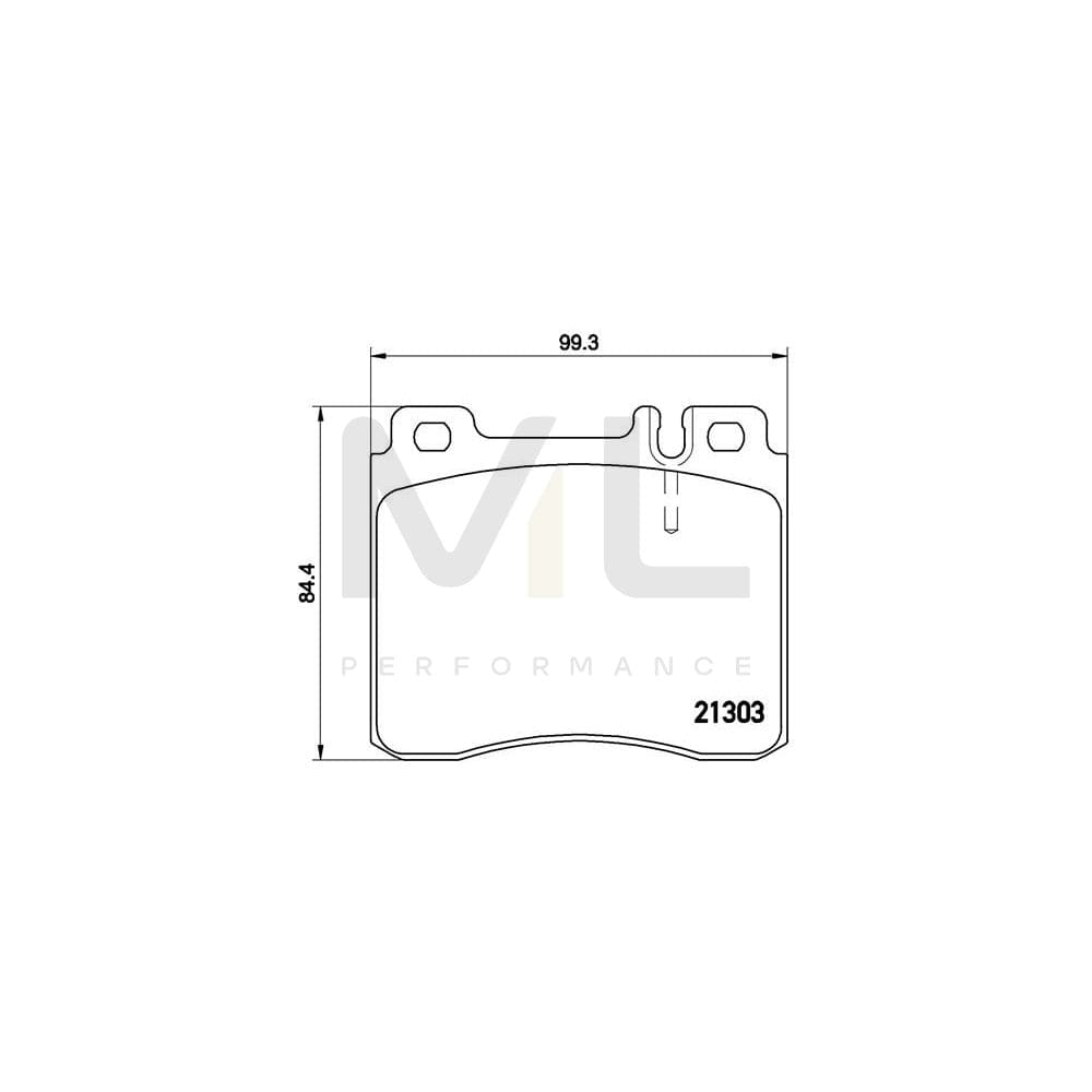 Brembo P 50 018 Brake Pad Set Suitable For Mercedes-Benz S-Class Prepared For Wear Indicator | ML Performance Car Parts