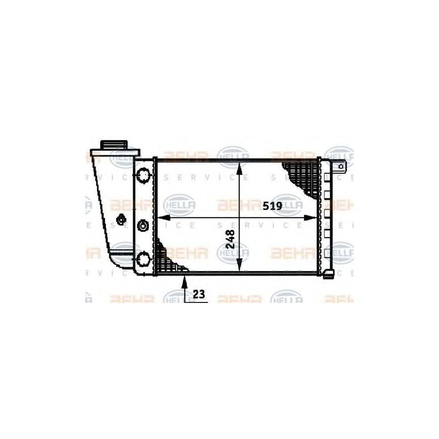 Hella 8MK 376 720-051 Engine Radiator