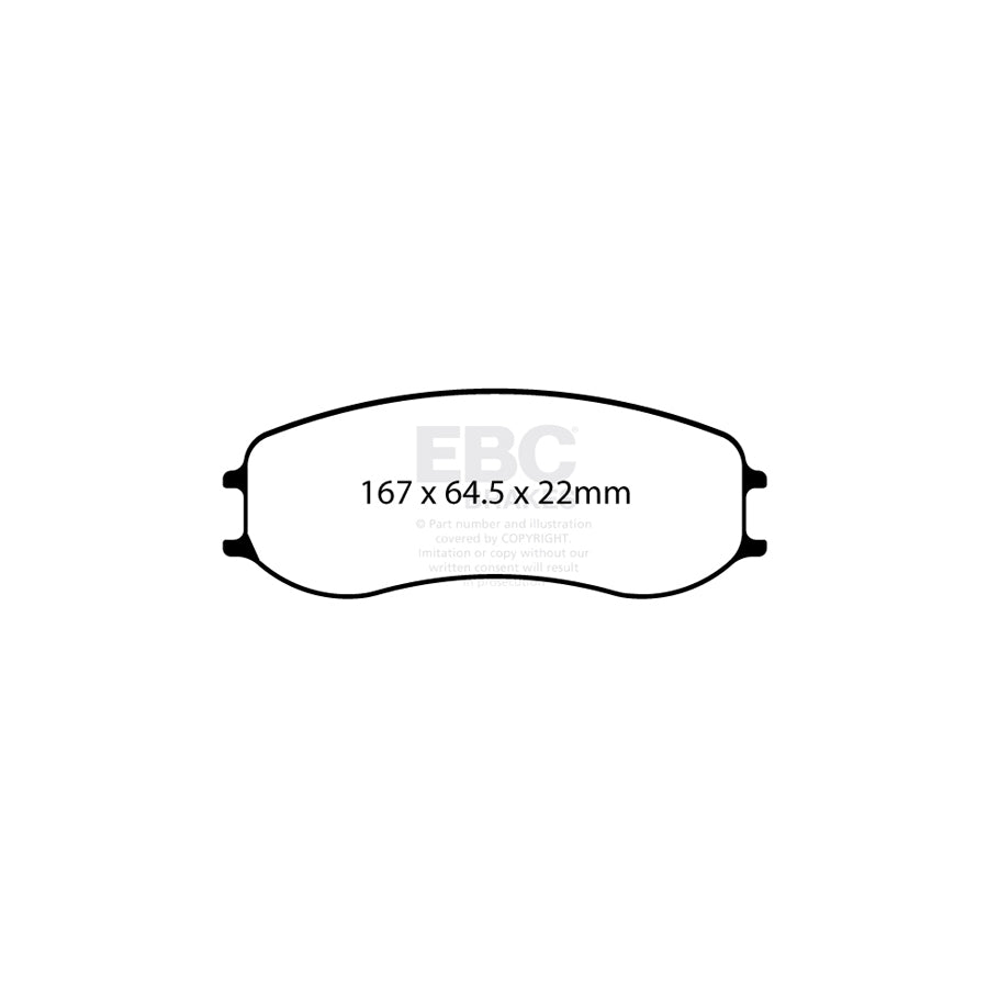 EBC DP8081RP1 Porsche Front RP-1 Brake Pads 2 | ML Performance UK Car Parts