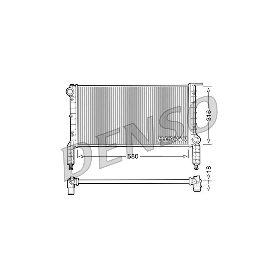 Denso DRM09064 Drm09064 Engine Radiator For Fiat Doblo | ML Performance UK