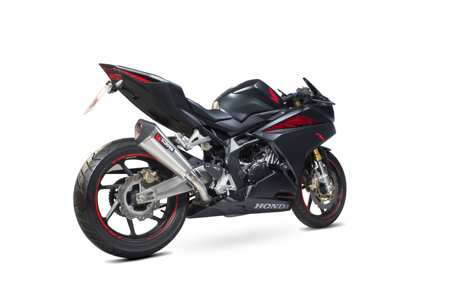 Scorpion RHA177SYSSEO Honda CBR250 RR Serket Taper Full System - Brushed Stainless Steel Sleeve | ML Performance UK UK