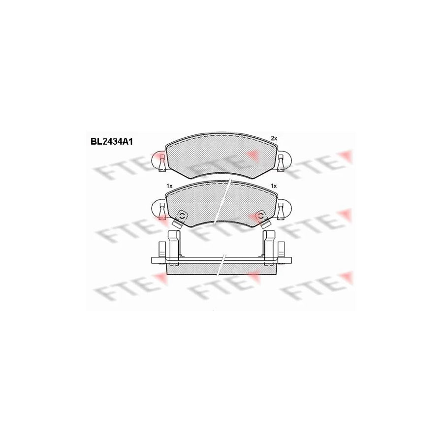 Fte BL2434A1 Brake Pad Set | ML Performance UK Car Parts