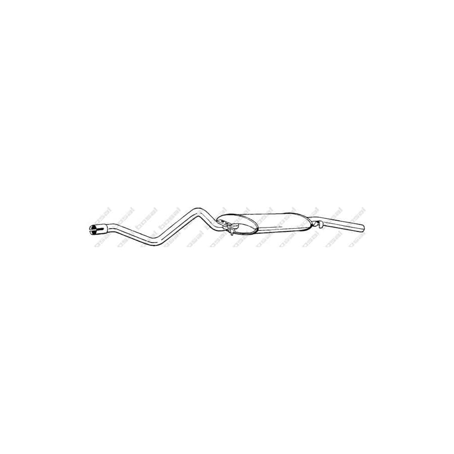 Bosal 283-323 Rear Silencer For Vw Scirocco Ii (53B)