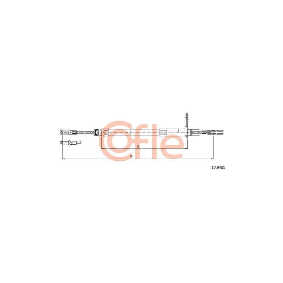 Cofle 92.10.9431 Hand Brake Cable