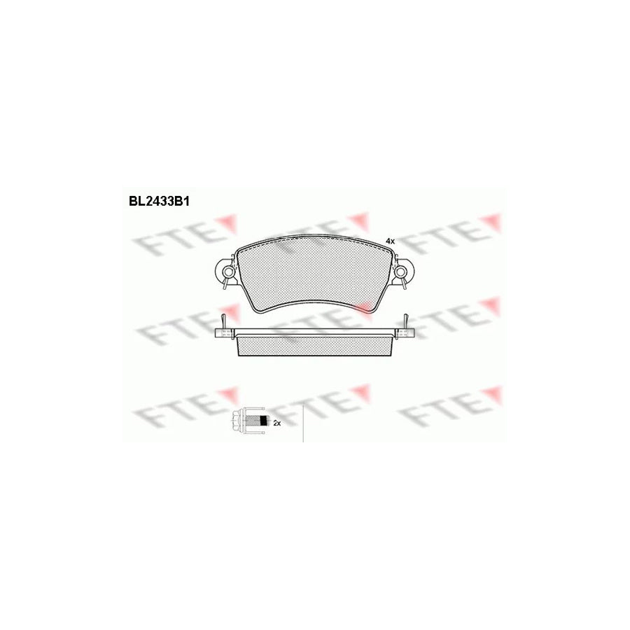 Fte BL2433B1 Brake Pad Set | ML Performance UK Car Parts