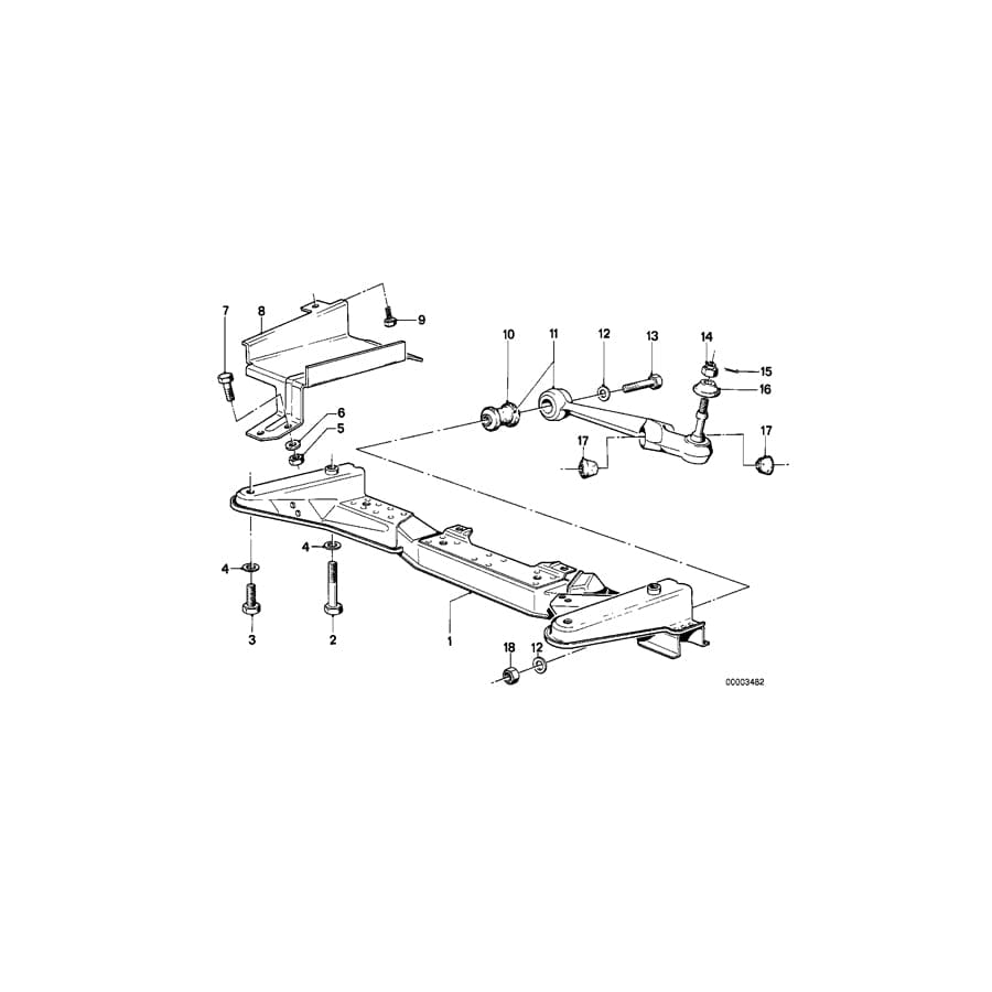 Genuine BMW 31111116742 E21 Front Axle Support (Inc. 320 & 323i) | ML Performance UK Car Parts