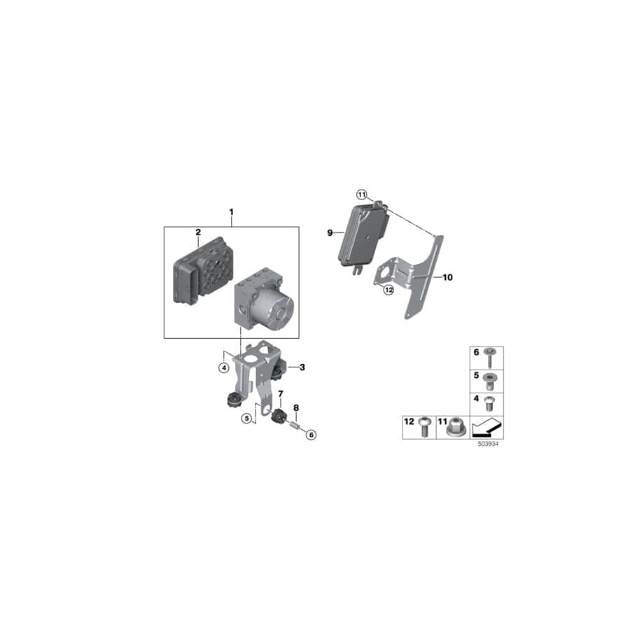 Genuine BMW 34517915371 G20 G21 Rp Hydraulic Unit Dsc (Inc. M340iX, 318d & 320dX) | ML Performance UK Car Parts