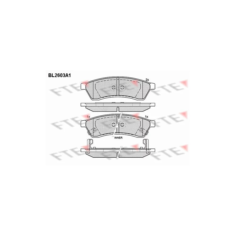 Fte 9011053 Brake Pad Set | ML Performance UK Car Parts