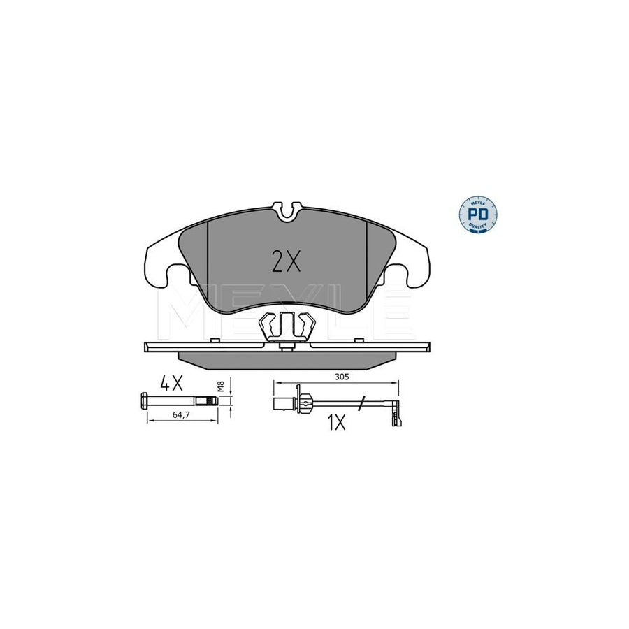 Meyle 025 247 4319/Pd Brake Pad Set