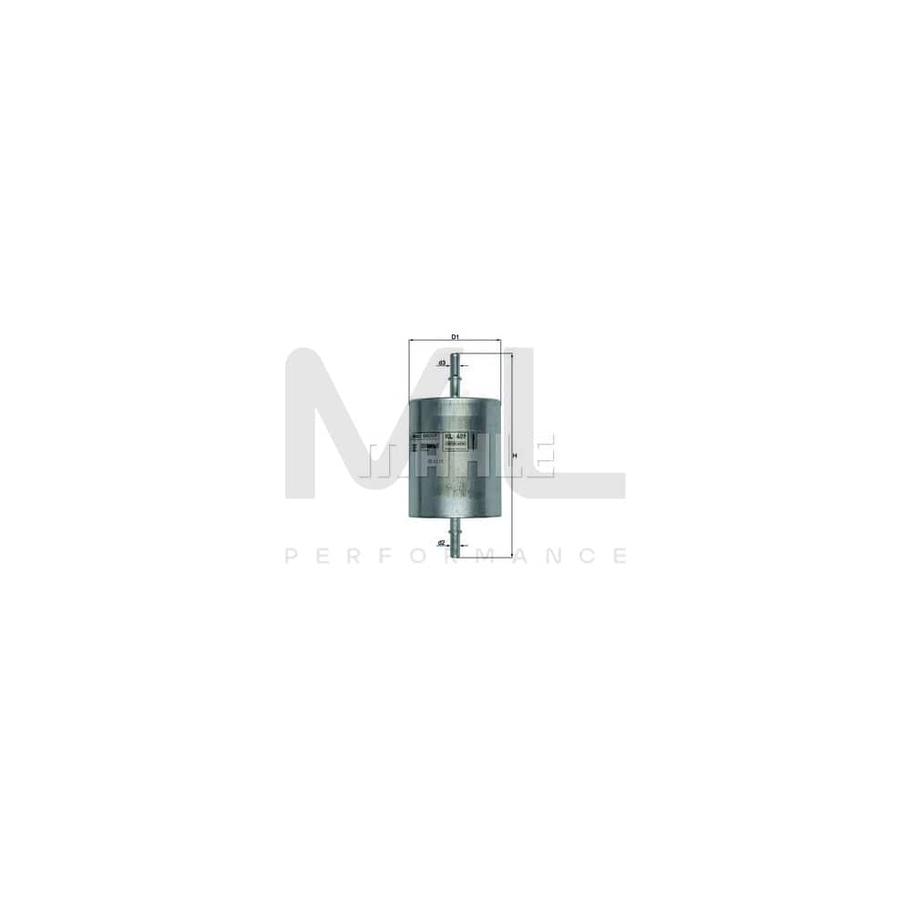 MAHLE ORIGINAL KL 409 Fuel filter In-Line Filter | ML Performance Car Parts