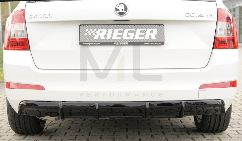 Rieger 00088111 Skoda 5E Octavia Rear Diffuser 5 | ML Performance UK Car Parts