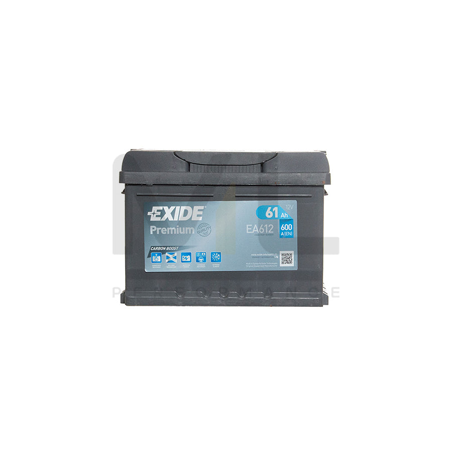 Exide Premium 075 Car Battery (61Ah) - 5 Year Guarantee | ML Performance UK Car Parts