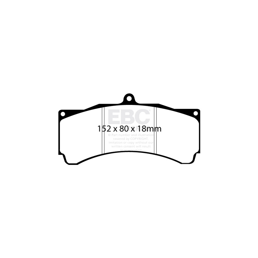 EBC DP5005NDX Subaru Impreza Bluestuff NDX Front Brake Pads  - Brembo Caliper 2 | ML Performance UK Car Parts