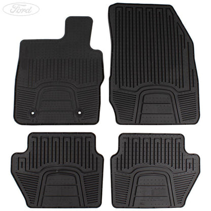 GENUINE FORD 2179014 ECOSPORT FRONT & REAR CONTOURED RUBBER FLOOR MATS KIT 2017 | ML Performance UK