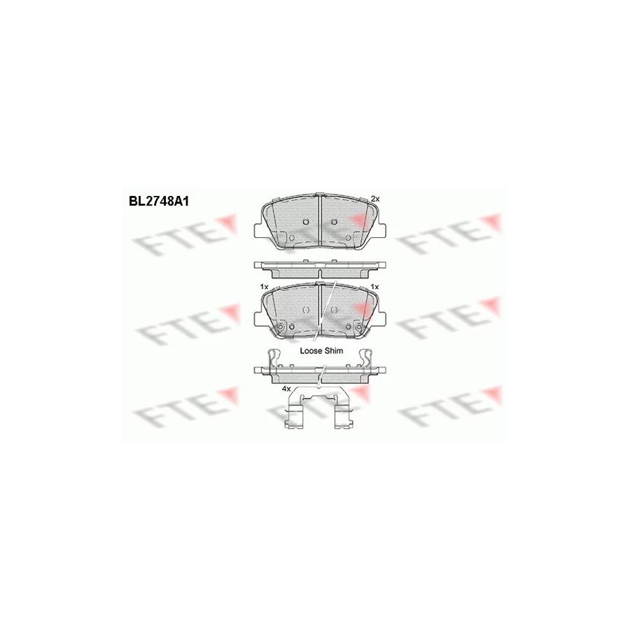 Fte 9011052 Brake Pad Set | ML Performance UK Car Parts