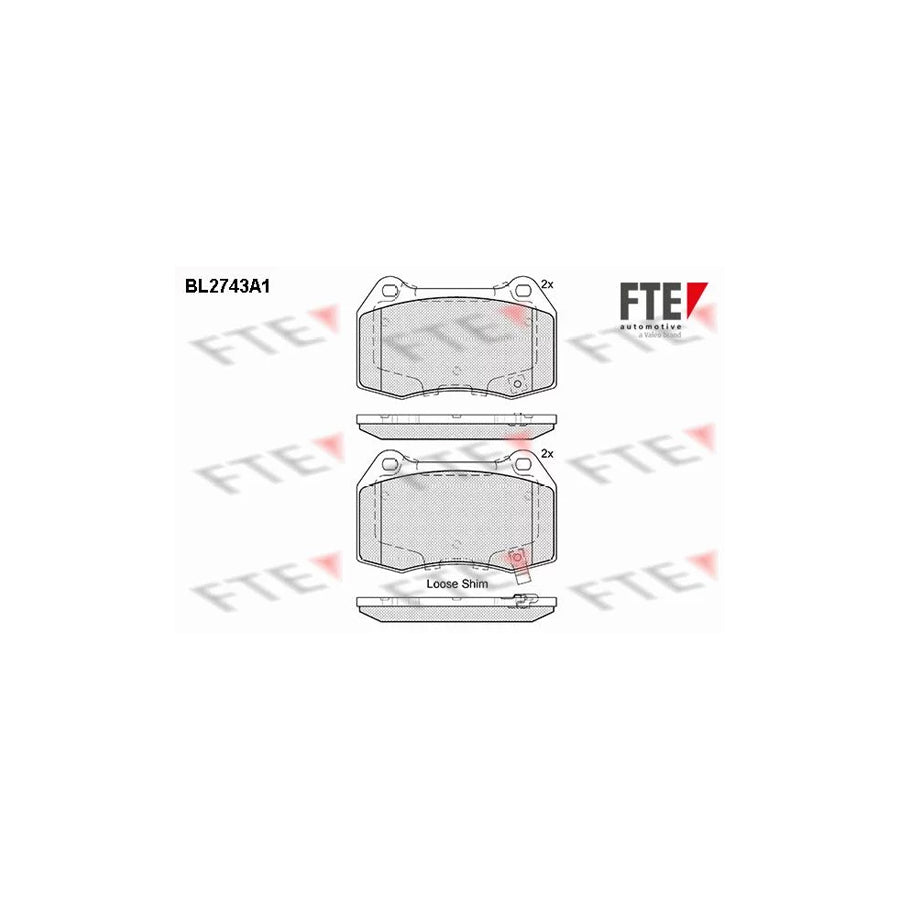 Fte 9011051 Brake Pad Set | ML Performance UK Car Parts