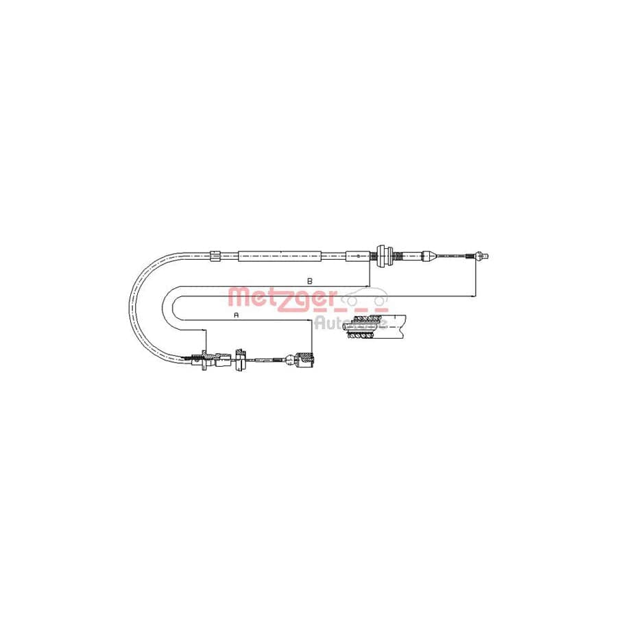 METZGER 10.0861 Throttle Cable | ML Performance UK Car Parts