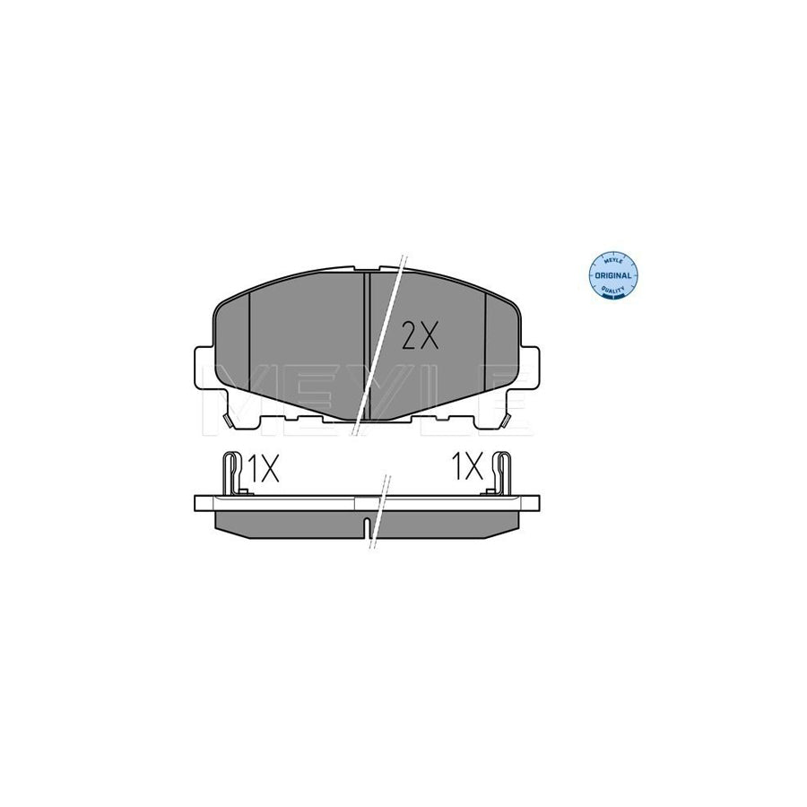 Meyle 025 247 6616 Brake Pad Set For Honda Accord