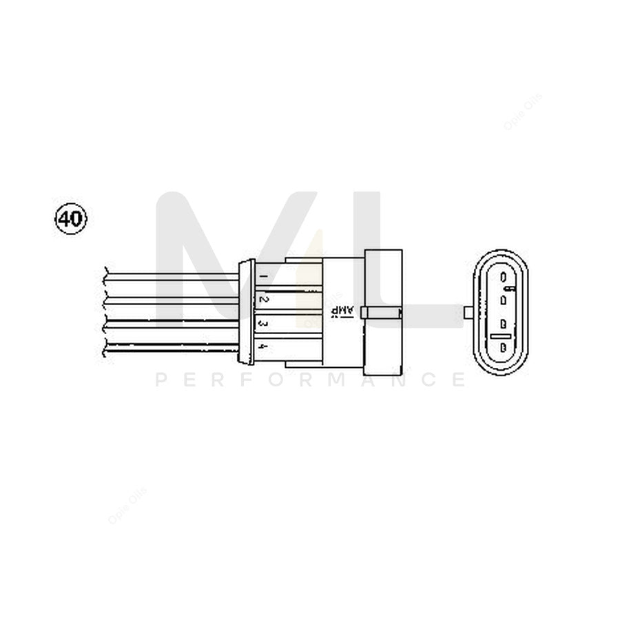 NTK Lambda Sensor - Oxygen / O2 Sensor OZA641-A2 (NGK 94547) | ML Car Parts UK | ML Performance