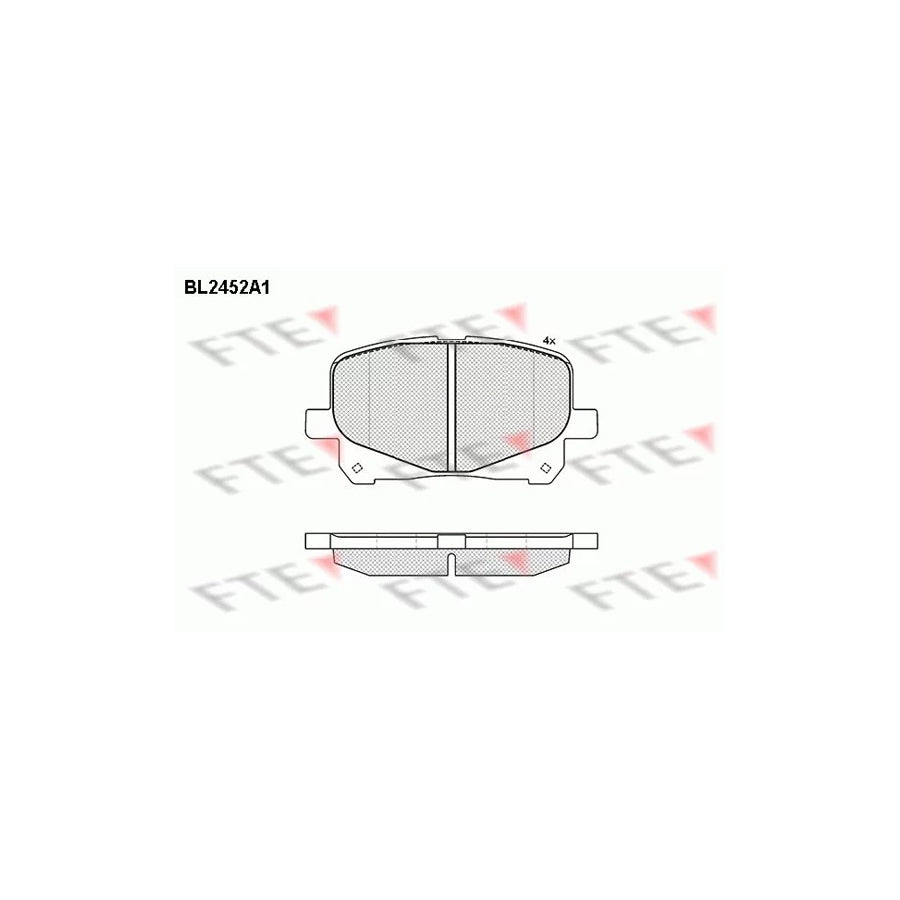 Fte 9011050 Brake Pad Set For Toyota Previa / Estima Ii (Xr30) | ML Performance UK Car Parts