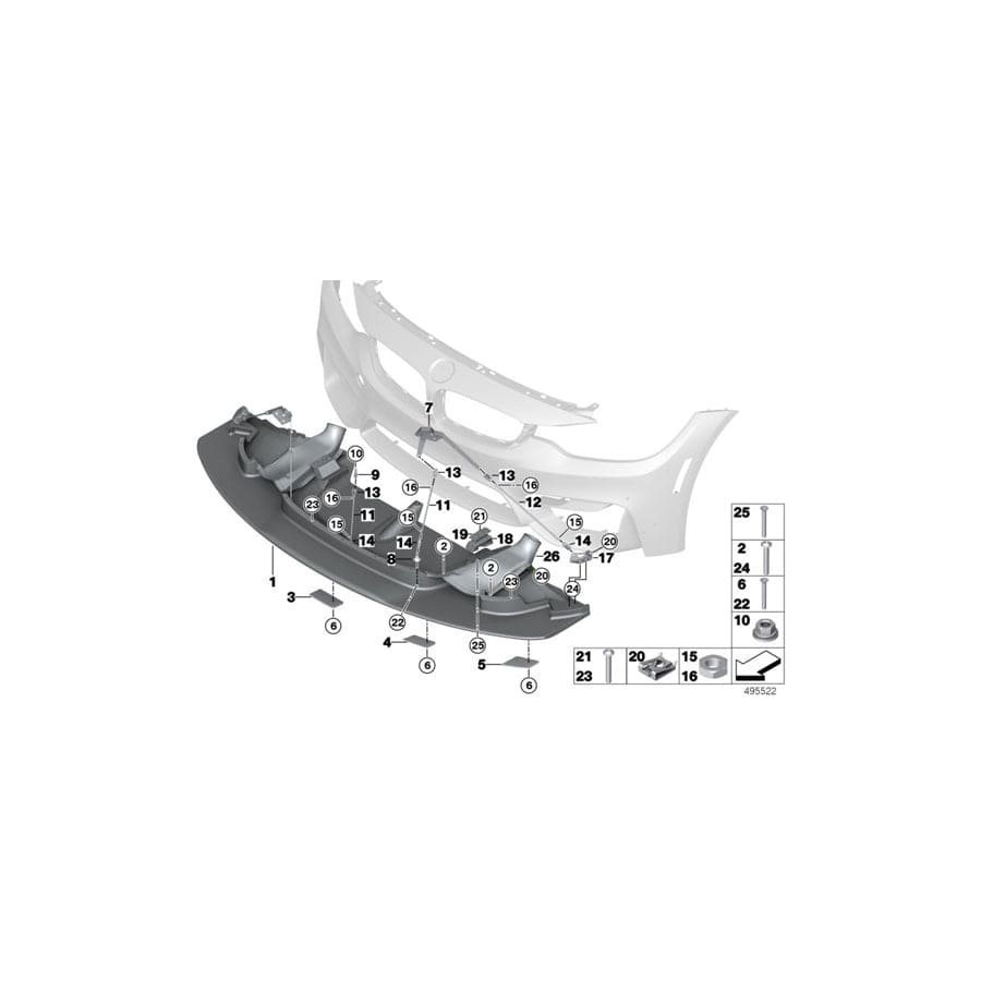 Genuine BMW 51628431798 Deformation Plate Right (Inc. M4 GT4) | ML Performance UK Car Parts