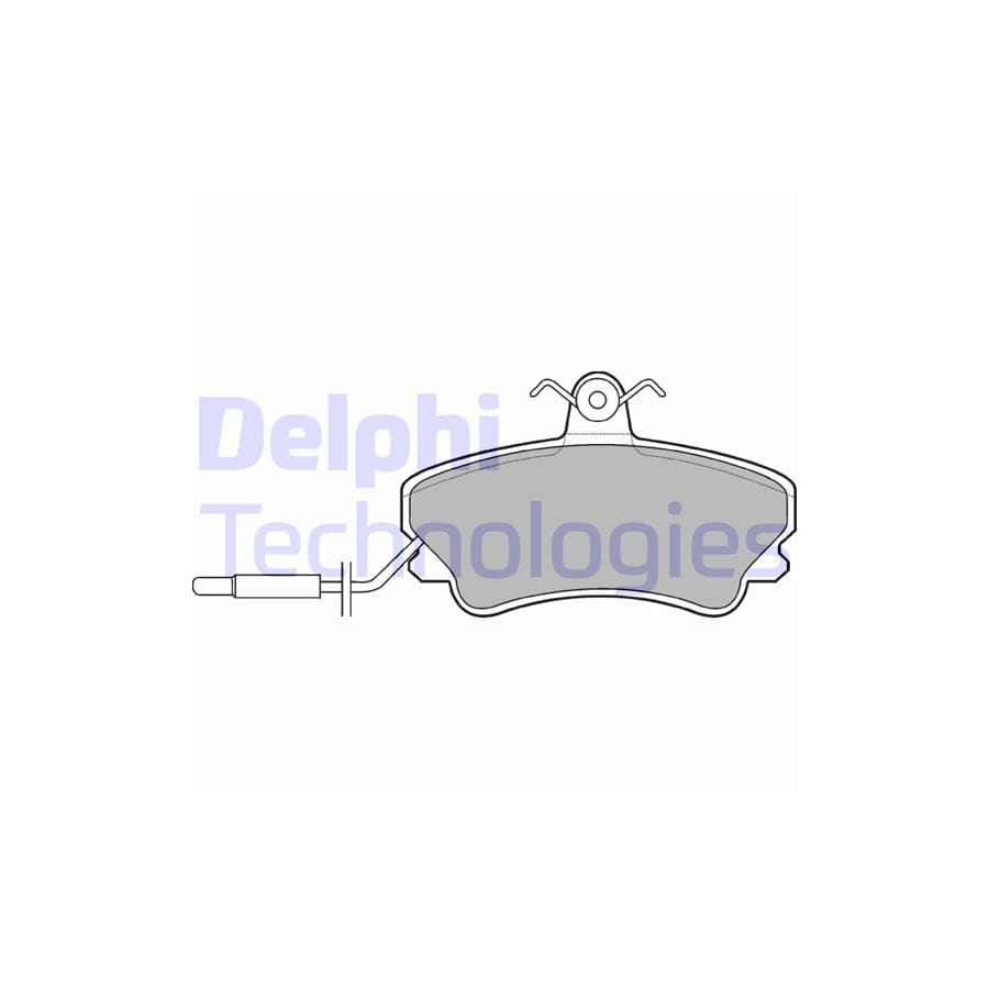 Delphi Lp822 Brake Pad Set For Renault Espace Ii (J63/S63)